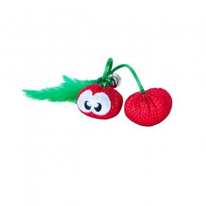 Outward Hound Dental Cherries hračka pre mačku s kocúrnikom