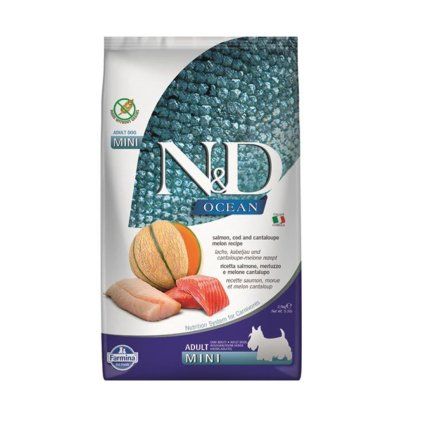 N&D dog OCEAN adult mini, salmon, cod & cantaloupe melon