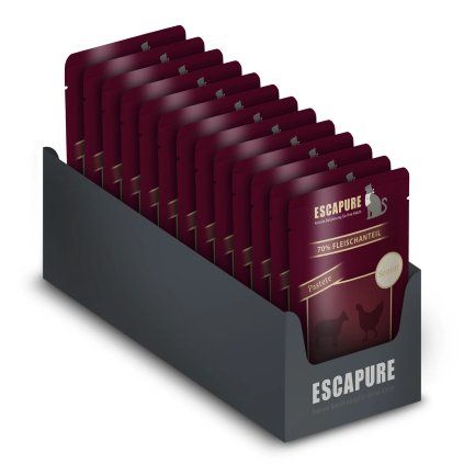 Escapure Mockups Katzen Pouches Tray Rind Huhn Senior
